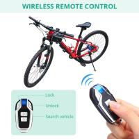 Alarma de Vibración para Motocicleta Anchtek con Control Remoto Inalámbrico 110dB Cable de Bloqueo Impermeable para Scooter y Bicicleta - details 0