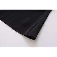 OUWU Elegante Corset de Satén de Color Puro con Cuello Doblado para Mujer - details 10