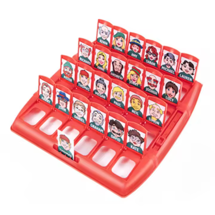 Adivine quién soy en un juego de mesa Adivine quién es el personaje Tablero de cartas Entrenamiento lógico Interacción - 1
