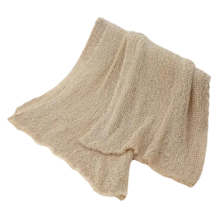 Accesorios de fotografía para recién nacidos, manta de algodón, embalaje elástico, 1 rollo - 1