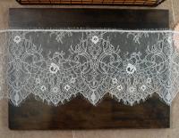 Encaje de pestañas de nailon blanco y negro, accesorios de encaje, Material de decoración de ropa, tela ancha de encaje Diy, 3M - details 6