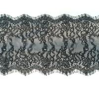 Encaje de Pelo Transparente Bi-colorido Bello para DIY Ropa con Bordado Accesorios de Costura Material de Tela de Malla de Poliéster - details 1