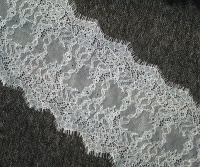 Encaje de Pelo Transparente Bi-colorido Bello para DIY Ropa con Bordado Accesorios de Costura Material de Tela de Malla de Poliéster - details 0