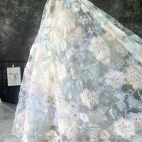 Tela de malla bordada de Color encriptado, tela de encaje, vestido de niños, tela de falda de hilo suave, precio de 1 yarda - details 2
