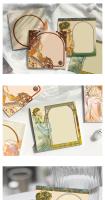 50 Sheets/Set Alphonse Mucha Oil Painting Series Memo Pads Retro European Style Sticky Notes DIY Journal Decoration - details 3