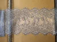 Encaje de Pelo Transparente Bi-colorido Bello para DIY Ropa con Bordado Accesorios de Costura Material de Tela de Malla de Poliéster - details 2