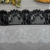 Encaje de Pestañas Negras y Blancas de 1.3 Metros para Bricolaje Decorativo en Falda y Mangas Accesorios de Encaje Alargados de Poliéster - details 6