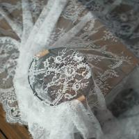 Tela de encaje para pestañas de 3m de largo y 1.5m de ancho tela para vestido de mesa cortina y veil fabricado en poliéster - details 2