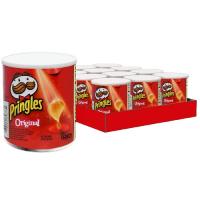 Pringles original, Hot & Spicy y BBQ - FECHA CONSUMO PREFERENTE 01.06.2025 Aperitivo a base de patata envasado en una pequeña y práctica lata con tapadera para abrir y cerrar tantas veces como quieras - Bandeja de 12 latas de 40 gramos cada una. - details 1