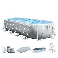 Piscina desmontable ovalada Prism Frame con depuradora, PIscina Prisma Frame Intex, Piscina Intex con depuradora, Piscina ovalada Intex, Piscina con depuradora de cartucho, Piscina depuradora - details 1