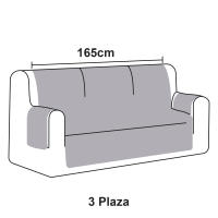 NQT Funda Cubre Sofa - Protector Sofá Reversible Bicolor con Bolsillos Laterales, Diseño Antideslizante, Antimanchas, Lavable a Máquina para Sofa de 1 2  3 4 L Plaza Azul Rojo Granate Gris Oscuro - details 5