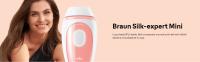 Braun IPL Silk·Expert Mini PL1000 - Depiladora de luz pulsada (IPL) de ultima generación para mujer, depilación permanente del vello visible, blanca/rosa, facil, segura y eficiente - details 0