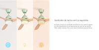 Create - Ventilador de Techo Silencioso con Motor DC y Aspas de Madera Natural - 6 Velocidades - WIND CUP - details 5