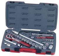JUEGO DE LLAVES DE VASO COMBINADOS 1/4"-1/2" T1272 72 PZAS - details 0