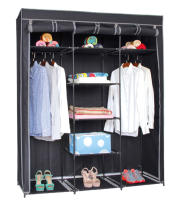 Armario Tela 160x70x45cm Closet Organizador Plegable para Ropa Armario Tela Plegable Ropero Resistente al Polvo - details 3