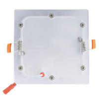 PLACA BM LED CUADRADA SUPERSLIM MARCO BLANCO 6W LUZ BLANCA 6000K-6500K 600 LUMENES - details 2