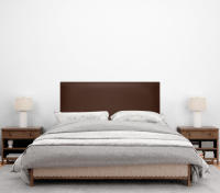 DHOME Cabecero de Polipiel o Tela AQUALINE Liso Cabeceros Cabezal Tapizado Cama Lujo (Chocolate Polipiel) - details 2