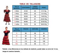 Vestido Sevillanas Niña Mujer, Vestido De Baile Flamenco Español Tradicional Para Niña, Traje Flamenca Feria Abril Sevilla Actuaciones Baile Regalo Navidad - details 0