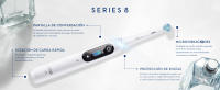 Oral-B iO 8S cepillo eléctrico negro con 2 cabezales y 1 estuche de viaje diseñado por Braun - details 2