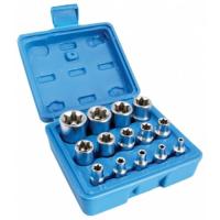 JUEGO DE 14 VASOS TORX HEMBRA E4-E24 PARA LLAVE DE CARRACA DE 1/4", 3/8" y 1/2" - details 1