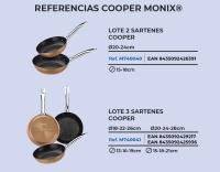 Monix Copper - Sartenes induccion antiadherente de aluminio forjado cobre 20, 24, 26 y 28 cm. Utensilios de cocina para hornillo - details 2