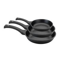 VIER - Juego de 3 sartenes Vier, de aluminio fundido indeformable.  Medidas  20cm/24cm/28cm de diámetro - details 0