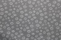 No Application Application Application Application Application Application Tela Pique Canutillo Gris con Circulos Blancos para Ropa de Bebé - details 2