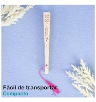 Pack de 6 a 24 unidades de abanicos calados de madera, Pompón fucsia, Abanico de madera, Detalles para invitados de boda, Bodas de verano, Detalles para invitados de bautizo, Detalles comunión, Bodas, Regalantes.com - details 3