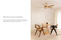 CREATE  - Ventilador Techo 40W Silencioso Ø132 cm - 6 velocidades, función verano / invierno - Cobre- WIND FLAT - details 2