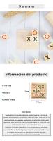 Pack de 6 a 24 unidades de juegos de 3 en raya, juegos de madera, juegos para niños, 3 en raya de madera, juegos de viaje, tamaño pequeño, Detalles para niños invitados, Regalos cumpleaños de niños,  Regalantes.com - details 0
