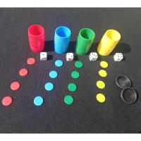 Fournier Set de cubiletes fichas y dados para jugar al parchís y a la oca 4 jugadores Accesorios Juego de Mesa Jugar Familia Niños Tablero - details 3
