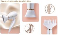 AIGOSTAR Secador de Pelo Profesional,Tecnología iónica, 2 Velocidades y 3 Temperaturas, Incluye Difusor y Boquilla Concentradora de Calor. ( 2200W ) - details 1