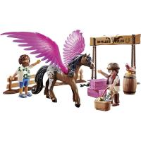 Marla Del y Caballo con alas Pegasus película PLAYMOBIL (70074) - details 0