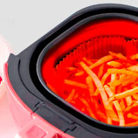 Marctani Papel para Freidora de Aire (100Piezas 16 CM) Accesorios Freidora Sin Aceite, Papel Air Fryer Cuadrado, Moldes Para Freidora de Aire, Desechables, Papel Vegetal Antiadherente, Accessories - details 8