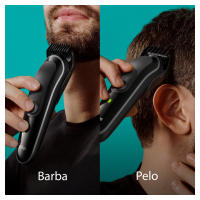 Braun Series 3 MGK3440 recortadora todo en uno, kit 8 En 1 de afeitado diario para hombres, recorte de barba, cortar el pelo, recortadora para nariz y orejas y más, con lámina ultraafilada, resistente al agua, recargable, 80 min de autonomía inalámbrica - details 1