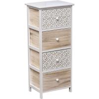 TENDANCE - Mueble Sinfonier Cajonera Madera Mdf y Paulownia Blanco colornaturalyblancograbado decoración - details 0