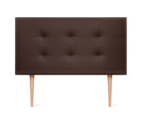 DHOME Cabecero Capitone Tapizado Polipiel o Tela Acualine con 8cm de Grosor Cabezales de Cama Acolchado Capitoné Cabeceros de Cama (Chocolate Polipiel) - details 8
