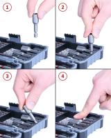 Bosch Professional 43 uds. Set de puntas de atornillar y llave de vaso (puntas PH, PZ, hexagonal, T, TH, S, accesorios para taladro y destornillador) - details 4