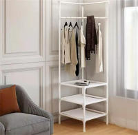 Perchero de pie de esquina y Zapatero Pared para Ropa  Estantería ropa estante zapato armario empotrado organizador  zapato armario empotrado organizador Vestíbulo - details 4