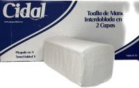 Toalla papel secamanos 4.000 Uds. tissue Z pasta celulosa doble capa laminada gofrada zigzag . Caja 20 paquetes de 200 toallitas. 20x21cm. 2 capas - details 0