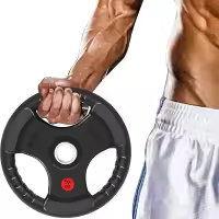 ALLINLIFE DISC WEIGHTS WITH HOLLOW TO GRAB THE HAND, HOLE FOR 50 MM THICK BAR, 2.5-20 KG LIFTING, SQUAT, HOME GYM - details 2