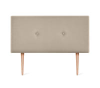 DHOME Cabecero de Polipiel o Tela Acualine Liso con Botones Tapizado Colores Cabezal Lujo Cama Dormitorio Moderno Acolchado (Beige Tela) - details 8