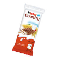 Kinder Country Cereali 40 unidades - FECHA CONSUMO PREFERENTE 28.09.2025 - Delicioso snack de chocolate con leche extrafino y relleno de leche y cereales. Contiene 40 unidades envueltas individualmente - details 0