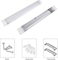Extrastar - Tubo LED Lampara de Techo Regleta LED Electronica Pantalla plas ovalado 6500K, lampara de purificación LED, luz fría, 20W, 40W, 50W - details 4