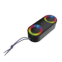 Ostark Altavoz inalambrico portátil resistente agua con luz LED de color, Hay volumen alto y graves potentes, IP65 Impermeable 3.7v 3000mAh, TF card, FM radio - details 1