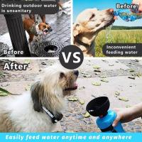 Botella de agua portátil de 500ML para perro, taza para mascotas, comedero plegable para mascotas, bebedero de viaje al aire libre, tazón para beber para cachorros, novedad - details 4