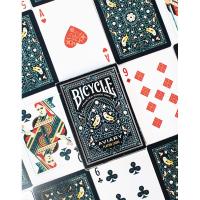 Fournier Bicycle USPCC Baraja poker Aviary Deja volar los pájaros Magia Magos Trucos Adultos Acabado especial Verde azul Espectáculo Cardistry Poquer Playa Piscina Camping Noche de fiesta Cartomagia Aprender Fácil Colección Coleccionable - details 2