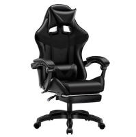Silla de gaming CON repozapiel Oficina Soporte Lumbar Giratoria Escritorio Sillon Ruedas Despacho casa sillas profesional LOL ordenador WCG CON Reposapiés - details 8