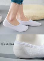 Calcetines pinkies con Silicona - invisible antideslizante - liso para mujer - 12 pares - details 1