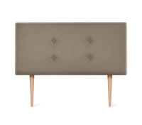 DHOME Cabecero de Polipiel o Tela Acualine con 2 Hileras de Botones Colores Cabezal Tapizado Cama Lujo (Tierra Tela) - details 8